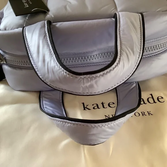 Kate Spade New York Choux Puffy Cross-Body Satchel Viola Flower OS - Picture 7 of 15